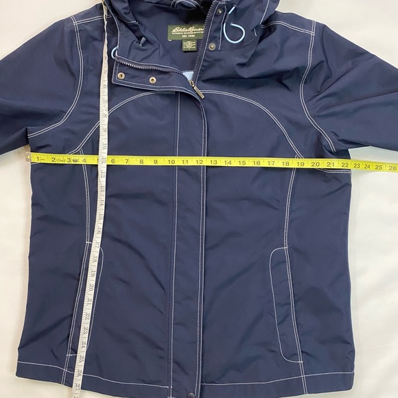 Eddie Bauer Hooded Mid Length Wind Breaker - Picture 6 of 9